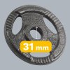 Koluti za uteži 4x1,25kg, 31mm, REBEL ACTIVE
