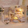 Domek dla lalek drewniany retro model DIY 3013 72282%281%29