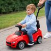 Otroški voziček z zvokom in lučmi rdeč