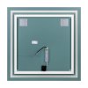 Kvadratno LED ogledalo 80x80 cm s stikalom