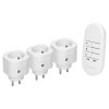 Brezžične mini vtičnice z daljinskim upravljalnikom 3+1