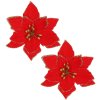193801 ca0732 ozdoba swiateczna poinsettia 13x13 cm M0