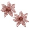 20000 ca0724 ozdoba swiateczna poinsettia 11x11 cm M0