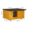 DH001 rumena hiša za psa "S"