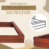 170817 sbp140rset02 piaskownica drewniana premium 140 x 140 cm zestaw z daszkiem M0