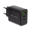 Stenski hitri polnilec USB + USB-C 40W 76-025-