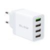 Stenski USB polnilnik 30W, 3x USB, QC hitro polnjenje 76-026-