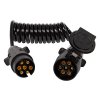 Spiralni raztegljivi kabel 7 pin 1,5m za prikolice