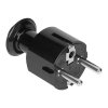 Preprost vtič Uni-Schuko 16A, 230V, črna