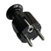 Preprost vtič Uni-Schuko 16A, 230V, črn, 24 kos