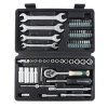 tool kit bits sockets spanners 62 el case