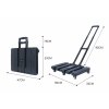 platform transport trolley foldable 180kg