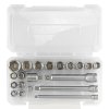 ROCKFORCE Komplet orodja za nasadni ključ 3/8" 20 kosov z adapterji in podaljški