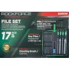 ROCKFORCE Komplet PILNIKOV, IGELITOV za KOVINO in les 17 KOSOV + TORBA