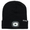 winter cap with usb led torch