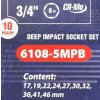 Komplet globokih udarnih bitov 3/4"
