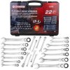 FORCEKRAFT Set z račnimi odprtimi ključev 22 kosov 8-32mm
