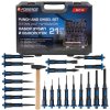 Set chisel and punches 21 pcs in case