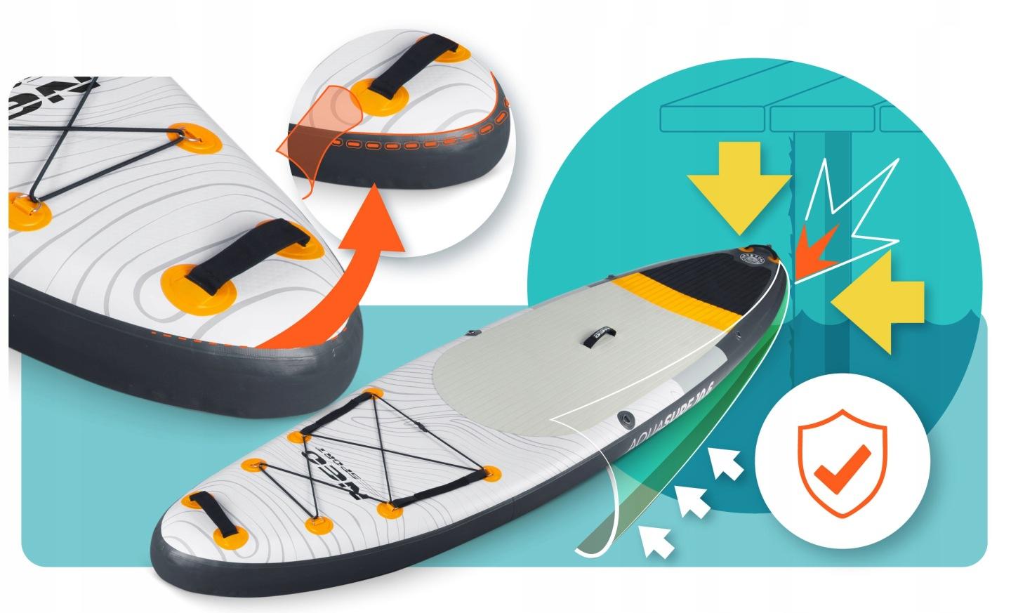 Detail produktu Nafukovací paddleboard Aquasurf 320 × 84 x 15 cm s príslušenstvom J-170211