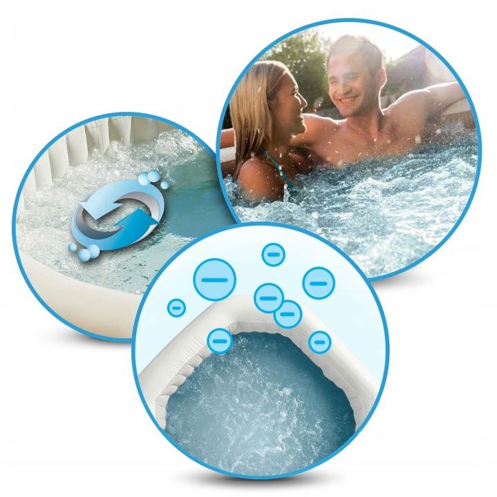 Detail produktu Nafukovacia vírivka pre 4 osoby Intex PureSpa 196 × 71 cm s hydromasážou J-28426NP