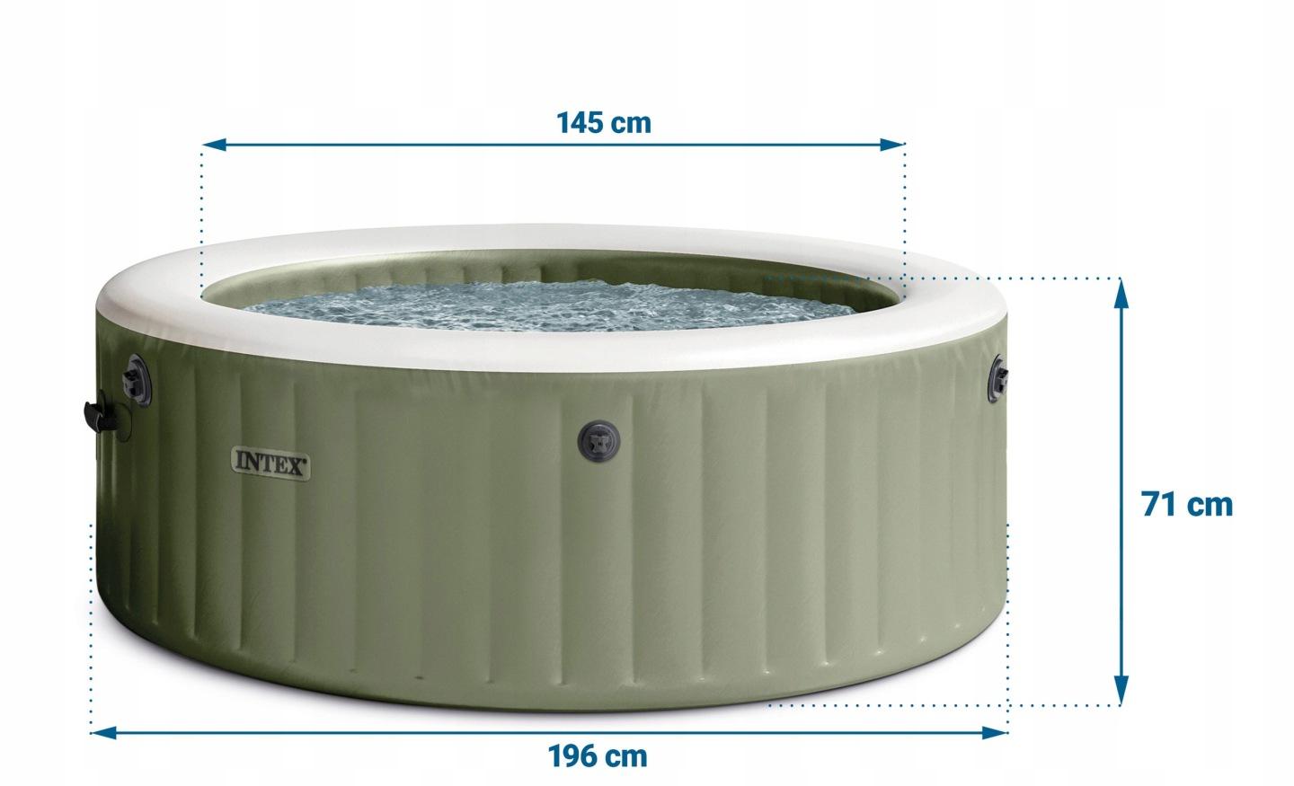 Detail produktu Nafukovacia vírivka pre 4 osoby Intex PureSpa 196 × 71 cm s hydromasážou J-28426NP