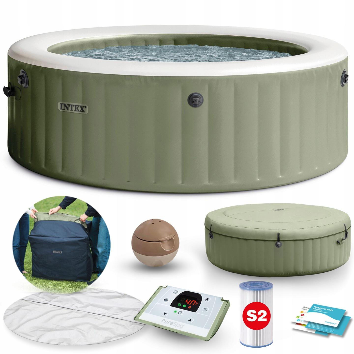 Nafukovacia vírivka pre 6 osôb Intex PureSpa 28428NP, 216 × 71 cm, s hydromasážou J-28428NP