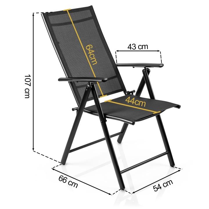 Detail produktu Skladacie polohovacie záhradné kreslo Sofotel SO-983 čierne J-298300