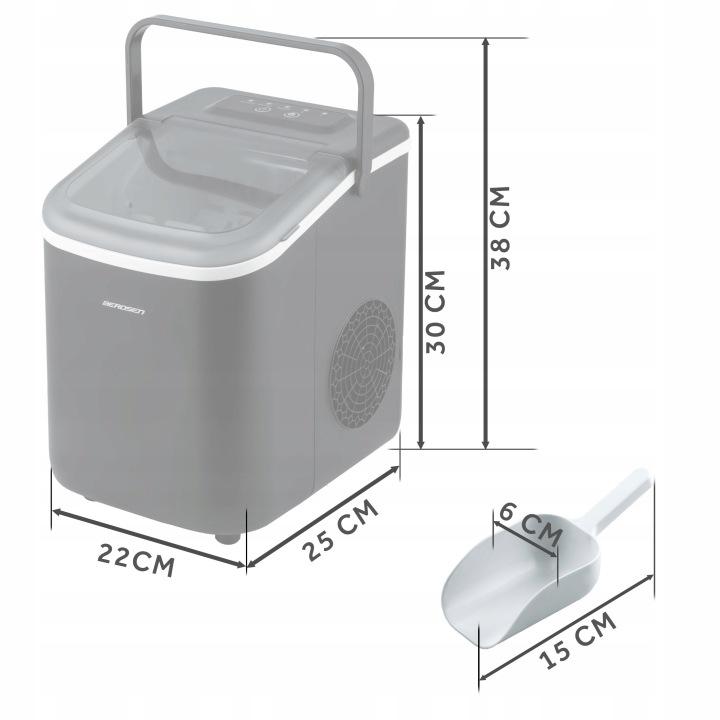 Detail produktu Výrobník ľadu Berdsen BD-420 1,1 l / 12 kg za 24 h čierny J-342001