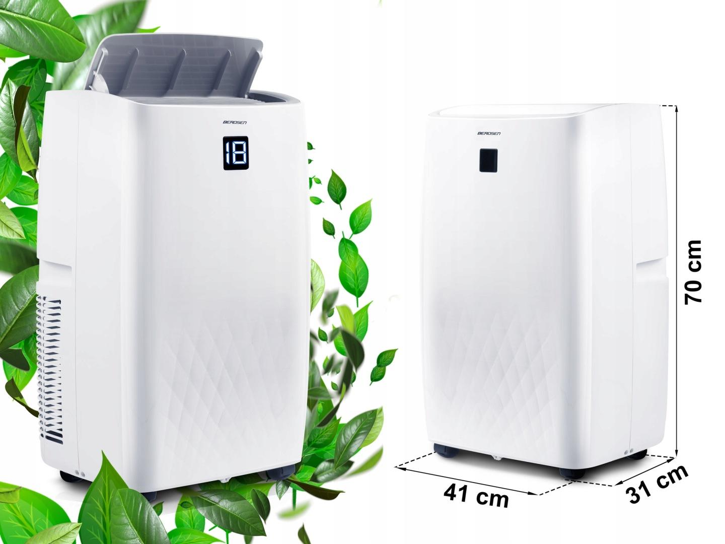 Detail produktu Mobilná klimatizácia 5 v 1 s kúrením a odvlhčovaním 14000 BTU + okenné tesnenie Berdsen BD-581 J-358100-359900