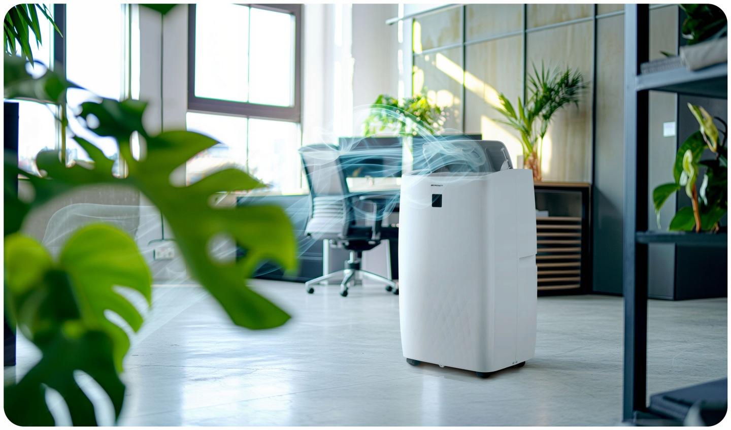 Detail produktu Mobilná klimatizácia 5 v 1 s kúrením a odvlhčovaním 14000 BTU + okenné tesnenie Berdsen BD-581 J-358100-359900