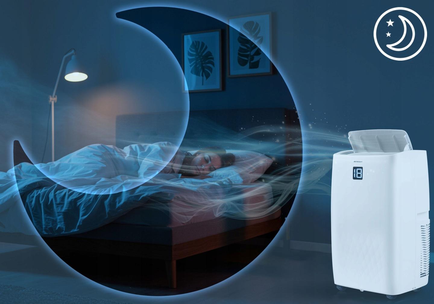 Detail produktu Mobilná klimatizácia 5 v 1 s kúrením a odvlhčovaním 14000 BTU + okenné tesnenie Berdsen BD-581 J-358100-359900