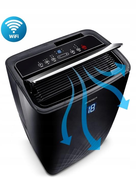 Mobilná klimatizácia 14000 BTU s kúrením, odvlhčovaním a okenným tesnením Berdsen BD-581 J-358101-359900