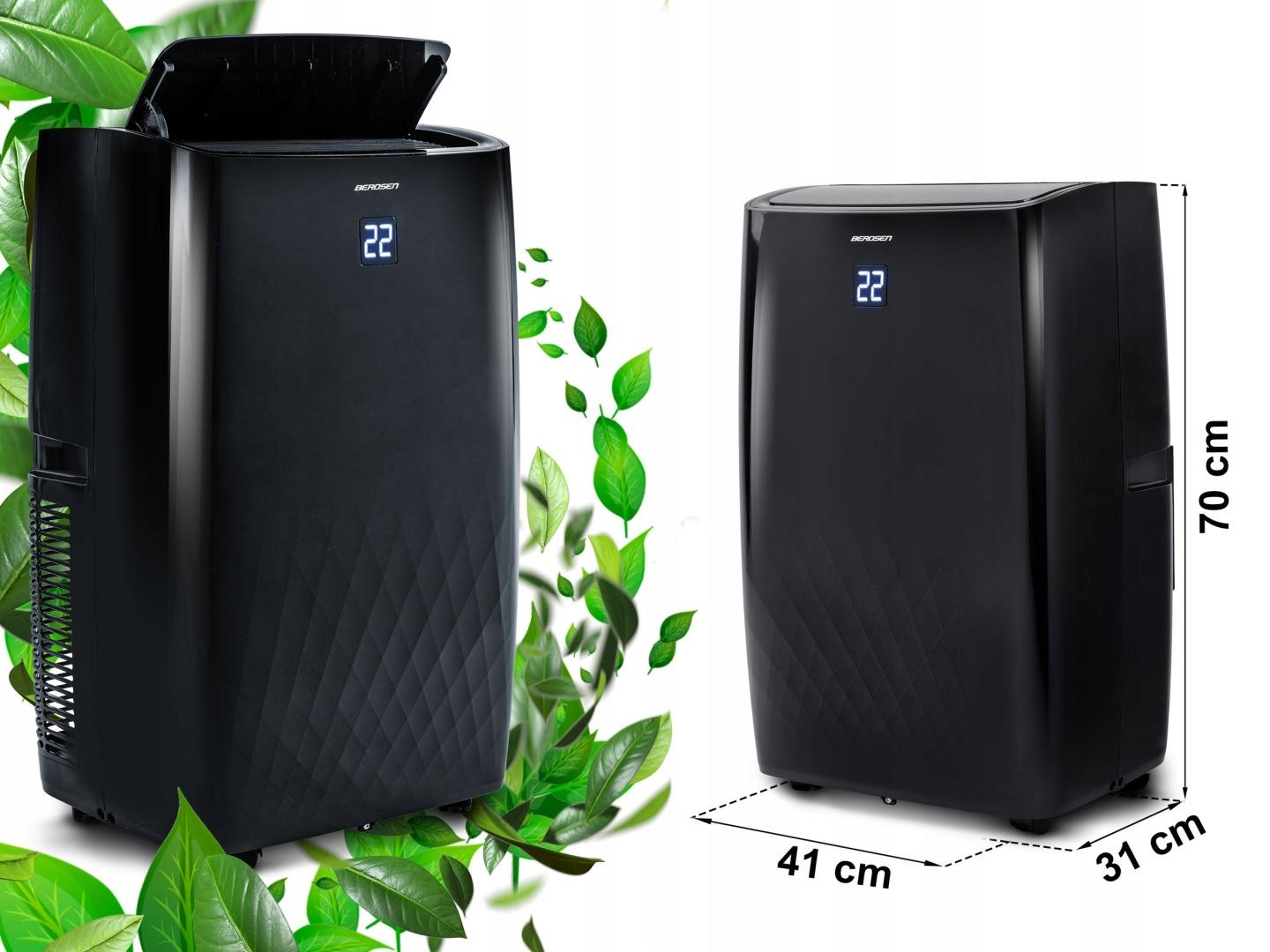 Detail produktu Mobilná klimatizácia 14000 BTU s kúrením, odvlhčovaním a okenným tesnením Berdsen BD-581 J-358101-359900