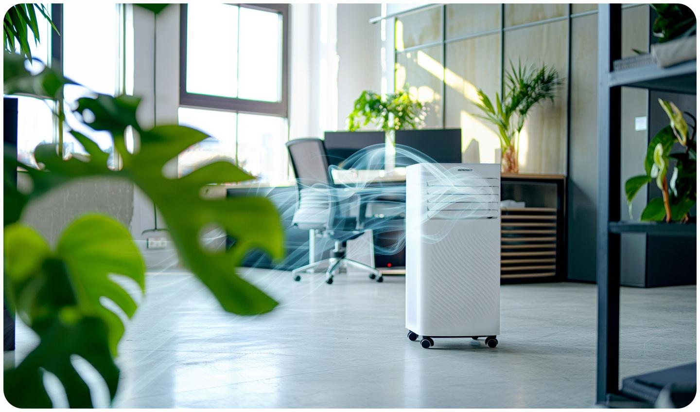 Detail produktu Mobilná klimatizácia 9000 BTU s tesnením do okna Berdsen BD-582 J-358200-359900