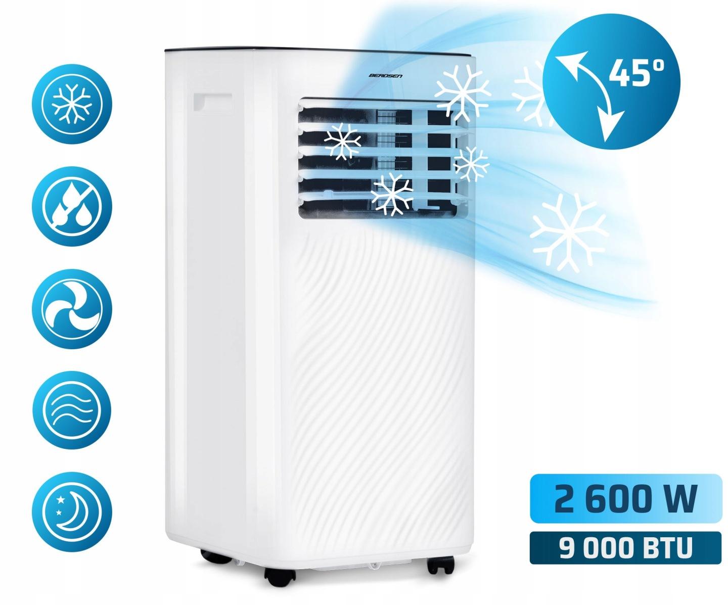 Detail produktu Mobilná klimatizácia 9000 BTU s tesnením do okna Berdsen BD-582 J-358200-359900