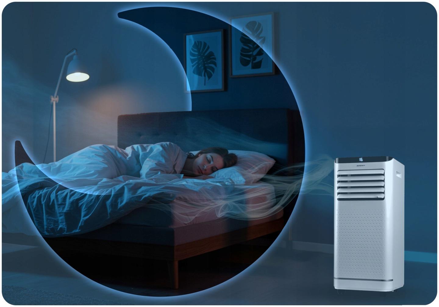 Detail produktu Mobilná klimatizácia s odvlhčovaním 9000 BTU + okenné tesnenie J-358300-359900