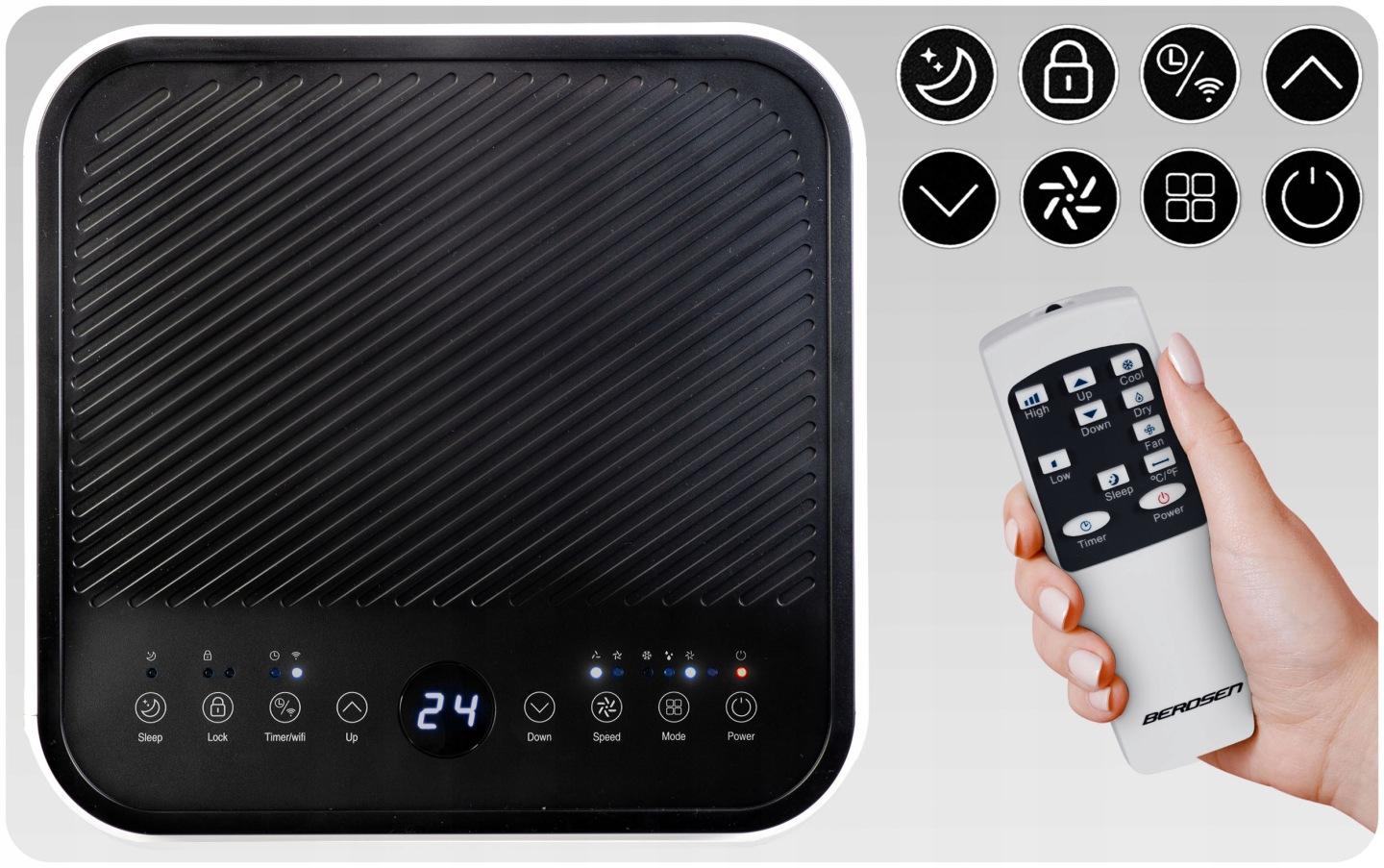 Detail produktu Mobilná klimatizácia s odvlhčovaním 9000 BTU + okenné tesnenie J-358300-359900