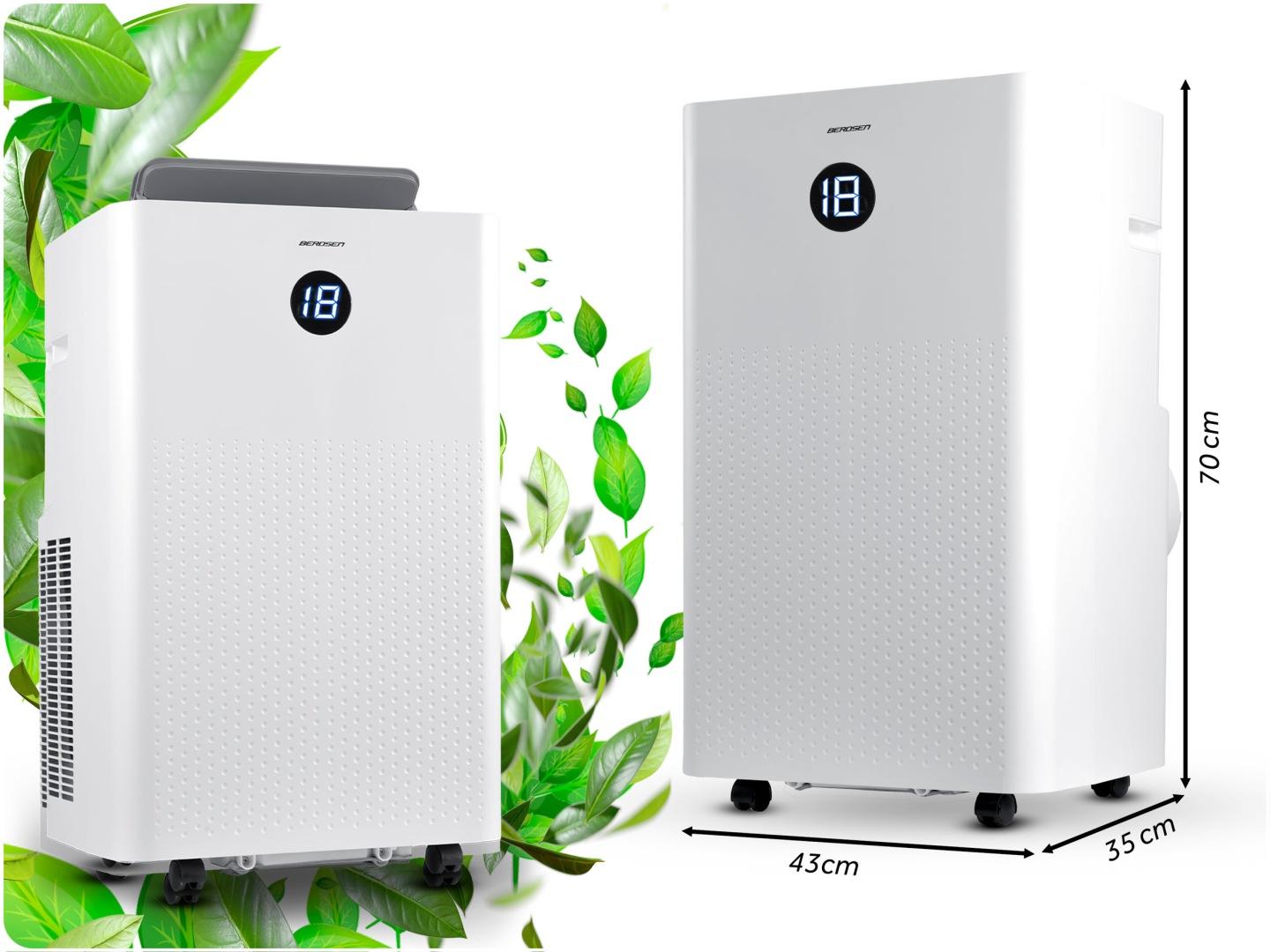 Detail produktu Mobilná klimatizácia 14000 BTU s kúrením, odvlhčovaním, Wi-Fi a okenným tesnením J-358400-359900