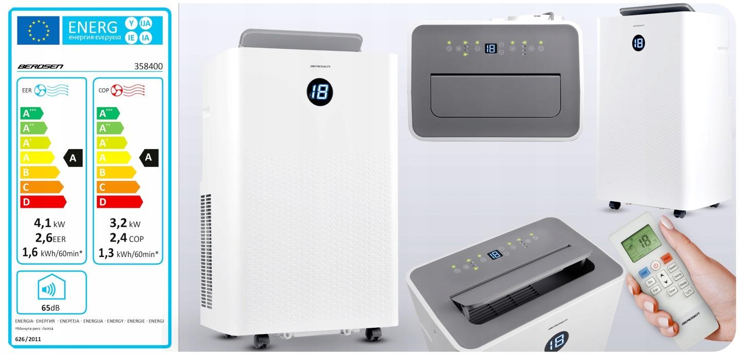 Detail produktu Mobilná klimatizácia 14000 BTU s kúrením, odvlhčovaním, Wi-Fi a okenným tesnením J-358400-359900