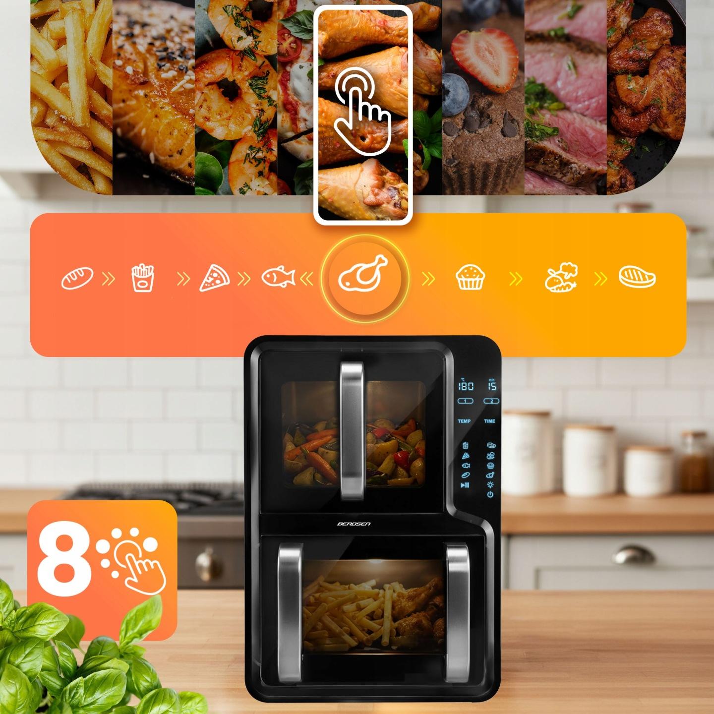 Detail produktu teplovzdušná fritéza, 2800W J-366400