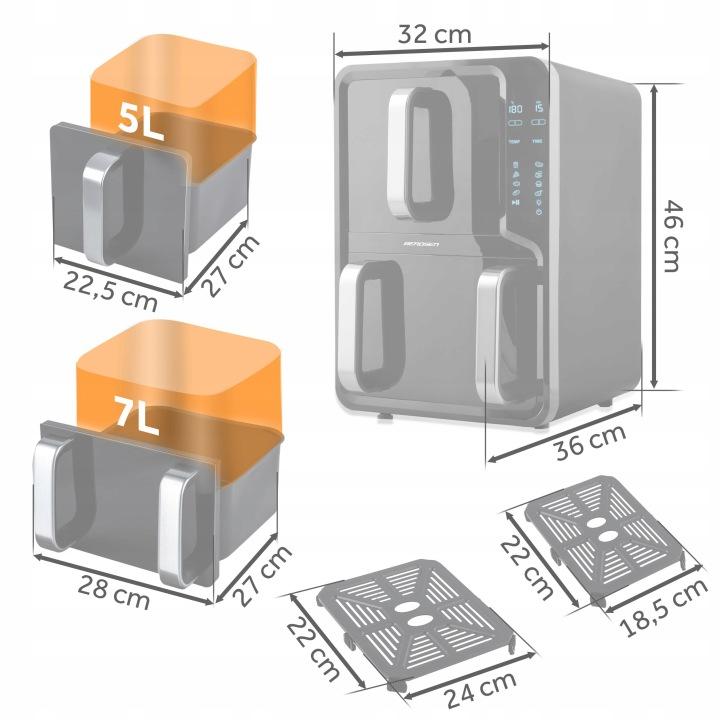 Detail produktu teplovzdušná fritéza, 2800W J-366400