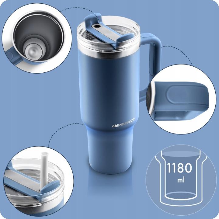 Detail produktu Termohrnček so slamkou 1180 ml J-378801