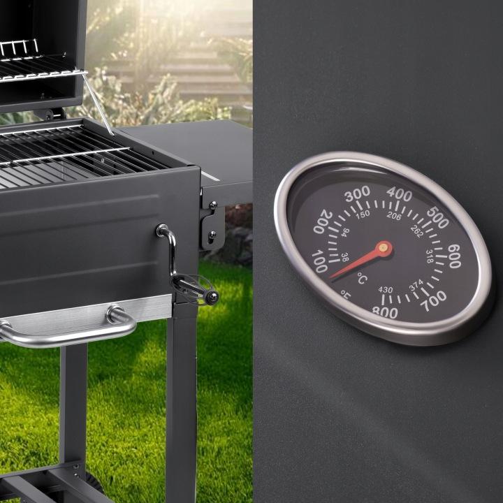 Detail produktu Záhradný gril na uhlie s poklopom a teplomerom Berdsen BD-894 J-389400