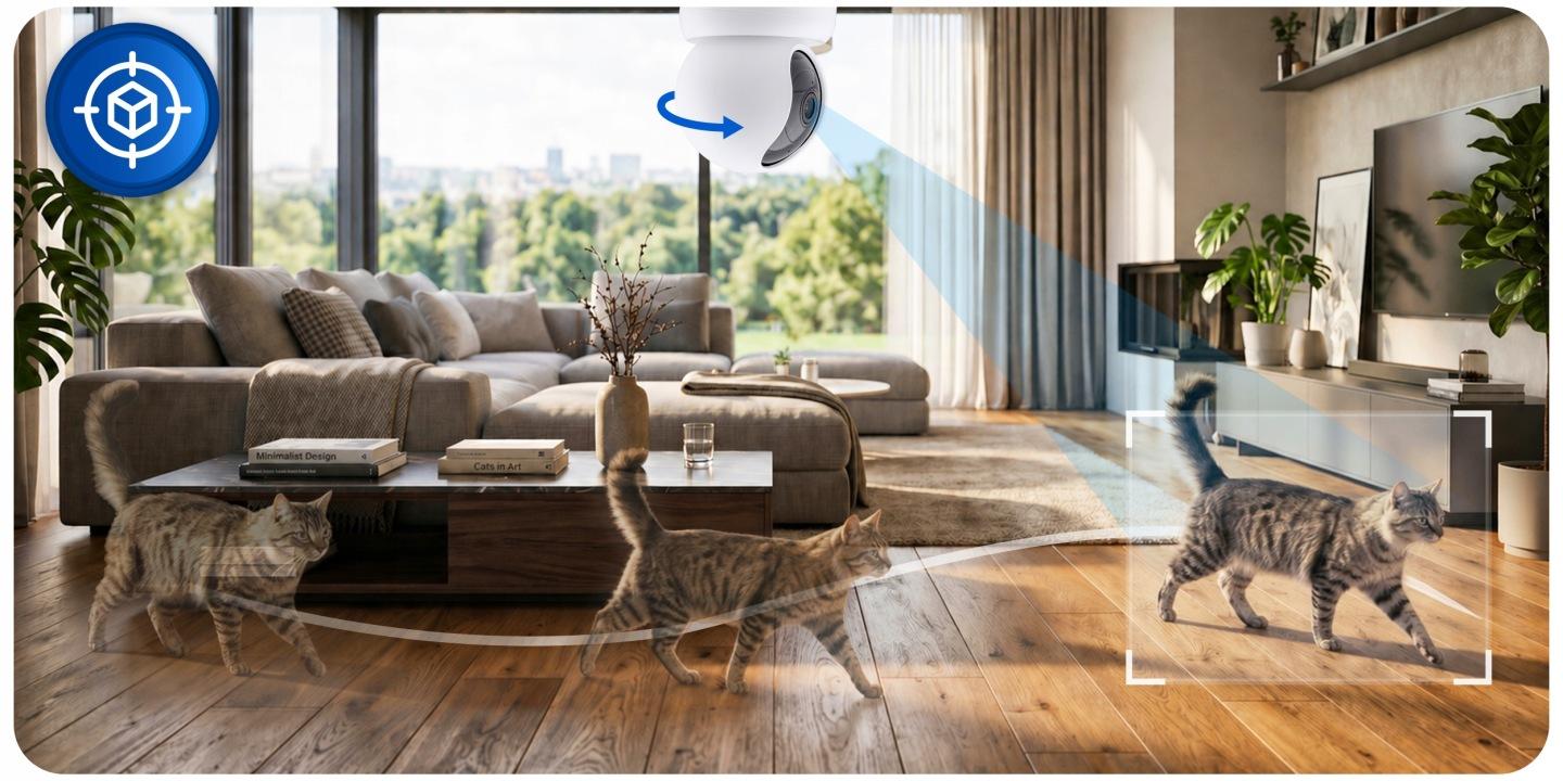 Detail produktu Otočná Wi-Fi IP kamera do interiéru 3 Mpx Berdsen BD-940 J-394000