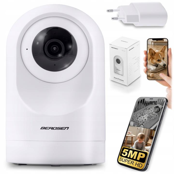 Otočná vnútorná Wi-Fi IP kamera 5 Mpx Berdsen BD-941 J-394100