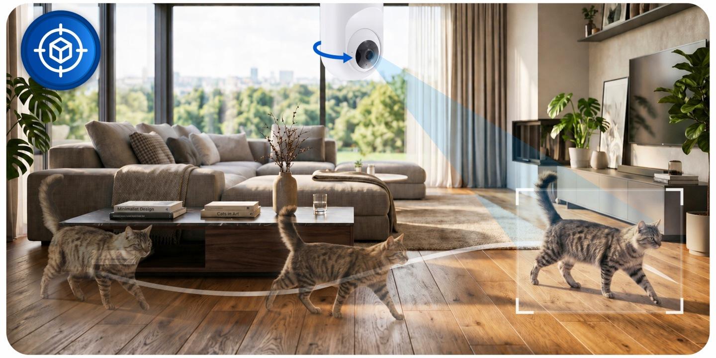 Detail produktu Otočná vnútorná Wi-Fi IP kamera 5 Mpx Berdsen BD-941 J-394100