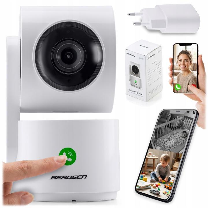 Otočná Wi-Fi IP kamera 3 Mpx do interiéru Berdsen BD-942 J-394200