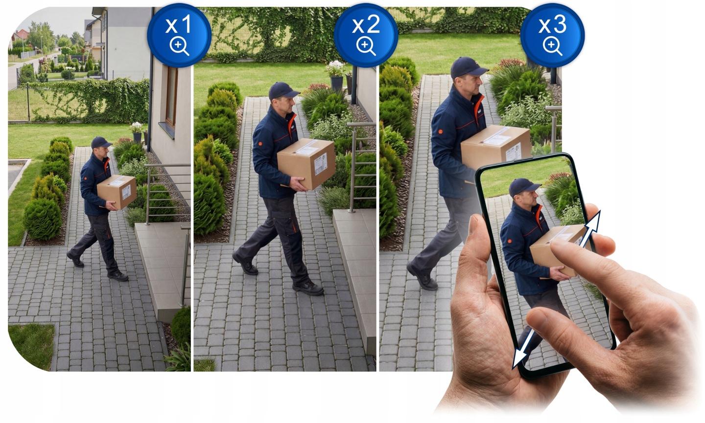 Detail produktu Vonkajšia otočná Wi-Fi IP kamera 5 Mpx Berdsen BD-943 J-394300