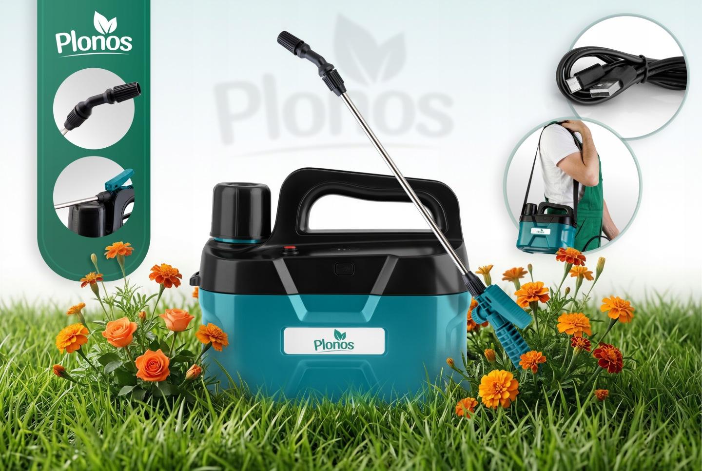 Detail produktu Akumulátorový tlakový postrekovač 5 l s nastaviteľnou tryskou Plonos PL-607 J-460700