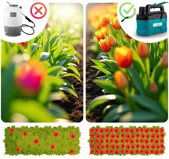 Detail produktu Akumulátorový tlakový postrekovač 5 l s nastaviteľnou tryskou Plonos PL-607 J-460700